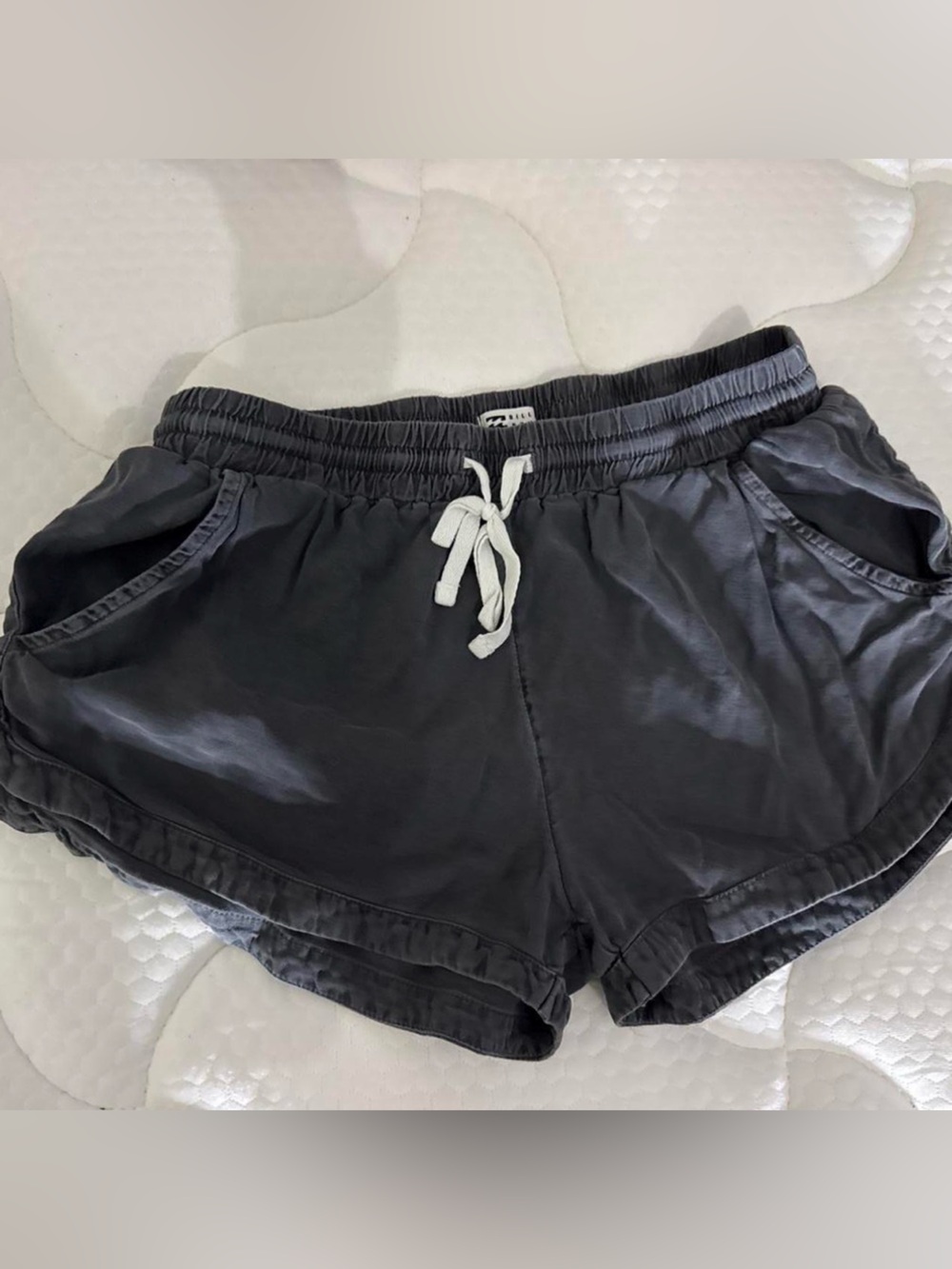 Billabong Charcoal Gray Drawstring Shorts
